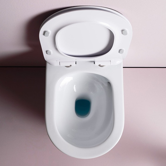 Унитаз подвесной безободковый ArtCeram File 2.0 FLV006 17 00, чёрный матовый (Система смыва торнадо) - фото 3