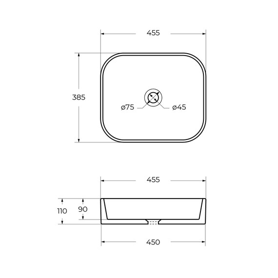 Раковина-чаша Cezares 45 см CZR-6450 - фото 8