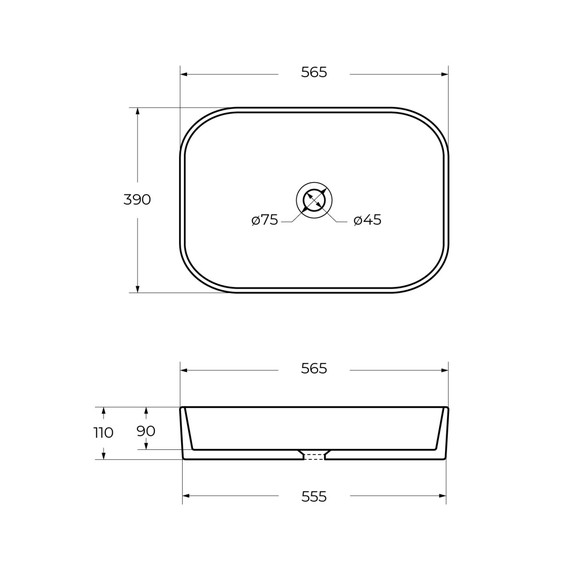 Раковина-чаша Cezares 56 см CZR-6451 - фото 8