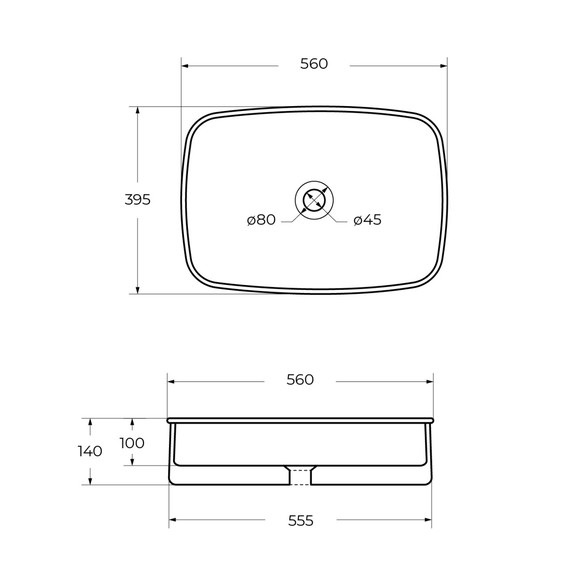 Раковина-чаша Cezares 56 см CZR-6582 - фото 8