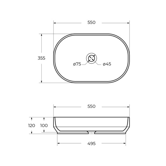 Раковина-чаша Cezares 55 см CZR-6594 - фото 8