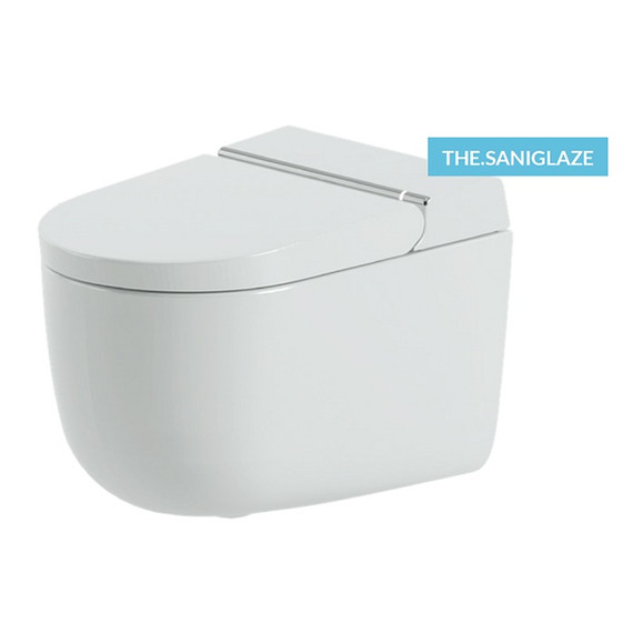 Унитаз-биде подвесной безободковый ArtCeram Hype KHYV001 05 00 с электронной крышкой - фото 2