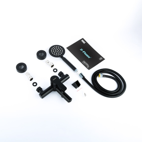 Смеситель для ванны Fixsen NORDIC FX-8803B, чёрный - фото 2