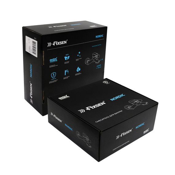 Смеситель для ванны Fixsen NORDIC FX-8803F, графит - фото 3