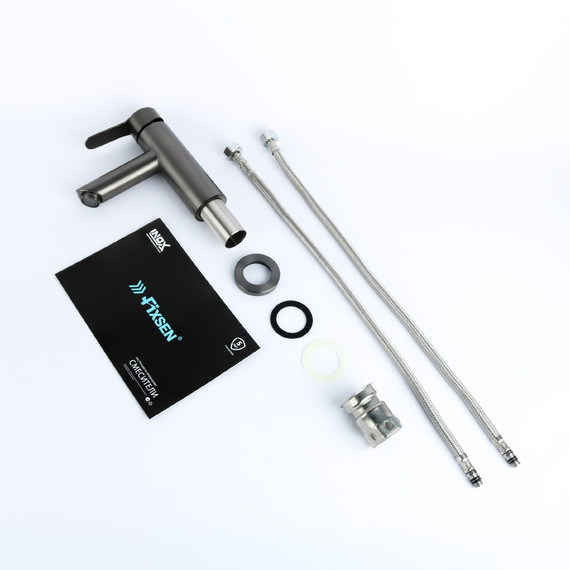 Смеситель для раковины Fixsen NORDIC FX-8806F, графит - фото 2