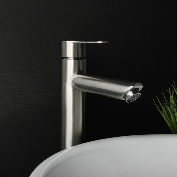 Смеситель для раковины высокий Fixsen NORDIC FX-8809N, сатин - фото 2