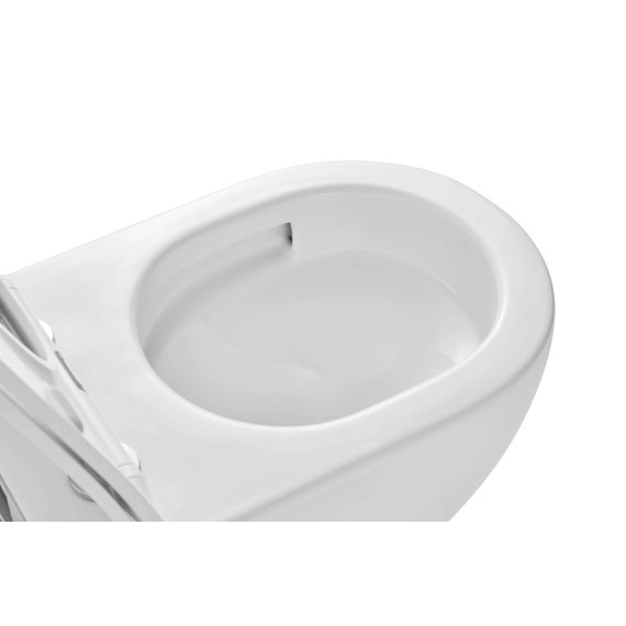 Унитаз подвесной безободковый Aquatek Европа AQ1190T-00 с тонкой крышкой микролифт (система смыва Торнадо) - фото 3