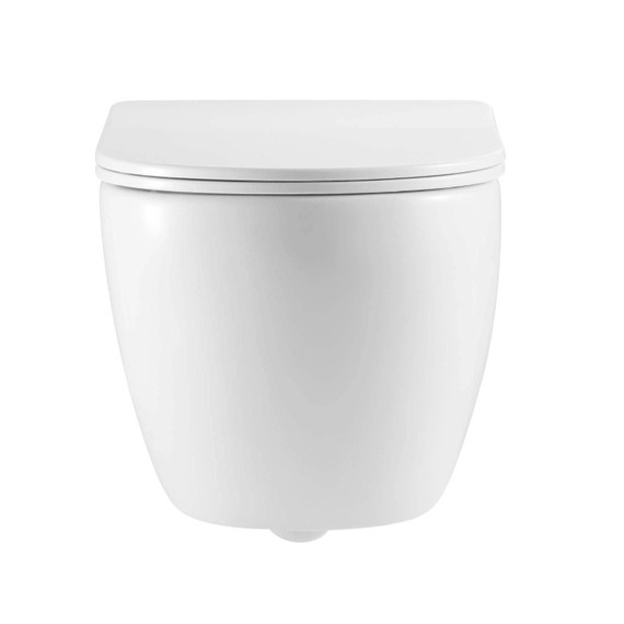 Унитаз подвесной безободковый Aquatek Европа AQ1190T-00 с тонкой крышкой микролифт (система смыва Торнадо) - фото 5