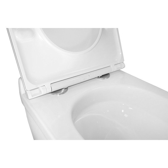 Унитаз подвесной безободковый Azario Fora AZ-0017-UQ3 с крышкой микролифт (Система смыва торнадо) - фото 5