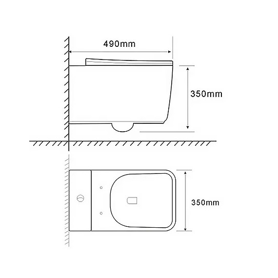 Унитаз подвесной безободковый Azario RIANO AZ-2808E с крышкой микролифт (Система смыва торнадо) - фото 16
