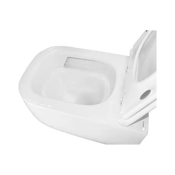 Унитаз подвесной безободковый Azario RIANO AZ-2808E с крышкой микролифт (Система смыва торнадо) - фото 7