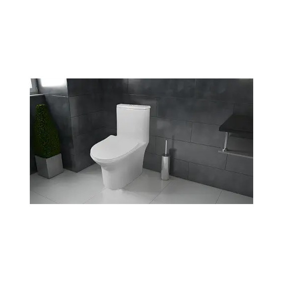 Унитаз-моноблок безободковый Azario Sente AZ-8614 с крышкой микролифт - фото 18