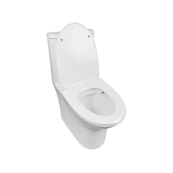 Унитаз-моноблок безободковый Azario Sente AZ-8614 с крышкой микролифт - фото 2