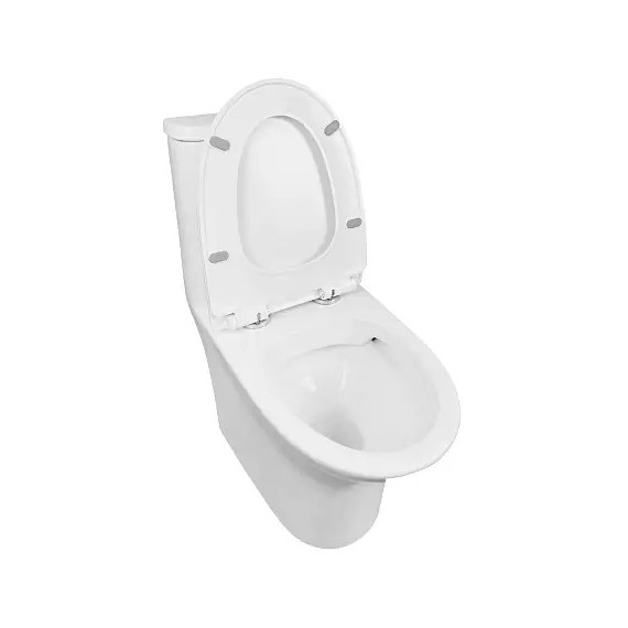 Унитаз-моноблок безободковый Azario Sente AZ-8614 с крышкой микролифт - фото 3