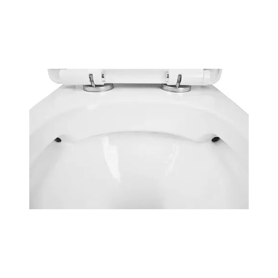 Унитаз-моноблок безободковый Azario Sente AZ-8614 с крышкой микролифт - фото 6