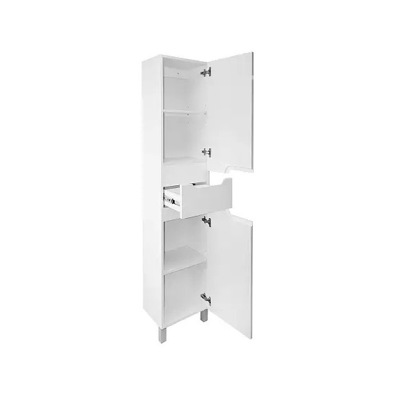 Пенал напольный Azario Kantri 40 см CS00097262, белый глянцевый - фото 2