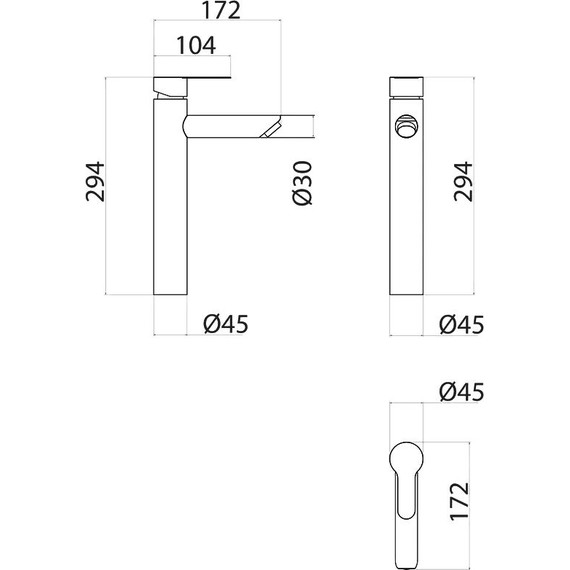 Смеситель для раковины высокий Fixsen NORDIC FX-8809 - фото 8