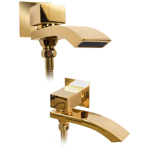 Душевая система для ванны Grocenberg GB5007GO, золото - фото 2