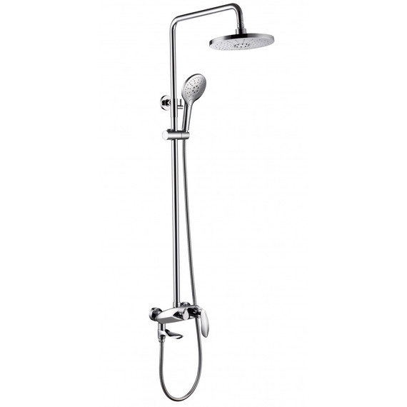 Душевая стойка с изливом Grocenberg GB7001BL, чёрный - фото 4