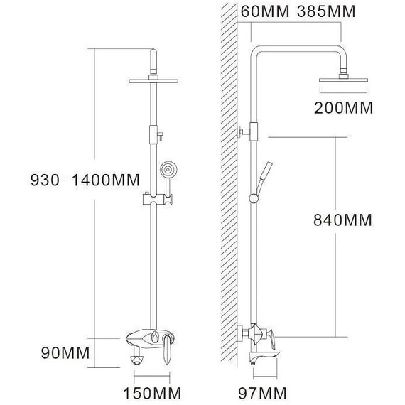 Душевая стойка с изливом Grocenberg GB7001CR - фото 5