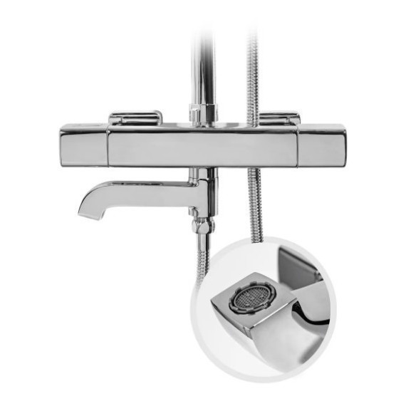 Душевая стойка с термостатом Grocenberg GB7005CR - фото 9