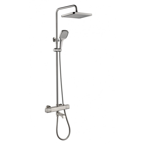 Душевая стойка с термостатом Grocenberg GB7005NK, никель - фото 2