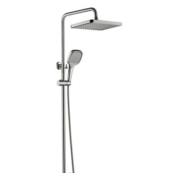 Душевая стойка с термостатом Grocenberg GB7005NK, никель - фото 3