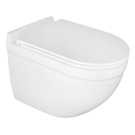 Унитаз подвесной безободковый Azario Fora AZ-0017-UQ3 с крышкой микролифт (Система смыва торнадо) - фото 2