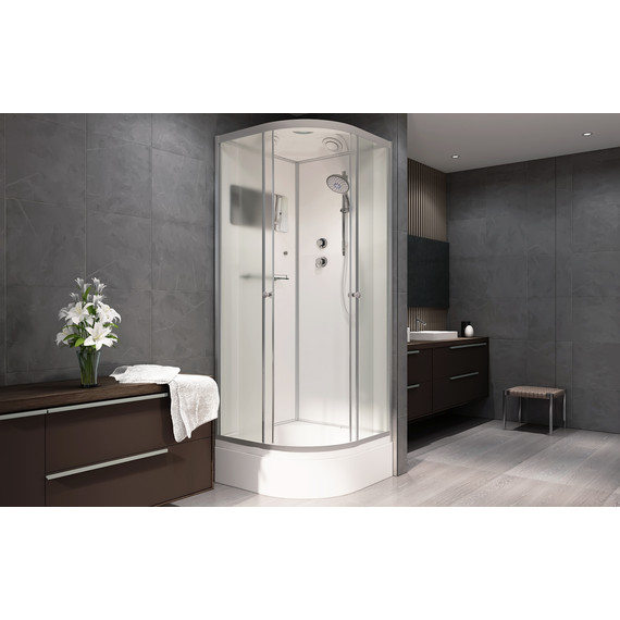 Душевая кабина Avacan 100x100 см D271S, хром/матовое (безсиликоновая сборка) - фото 2