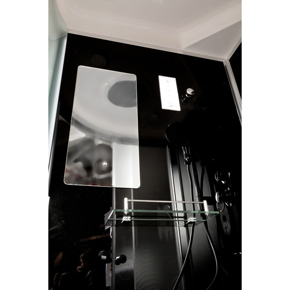 Душевая кабина Avacan 100x100 см B10SLEDBLACK, хром/матовое (безсиликоновая сборка) - фото 12