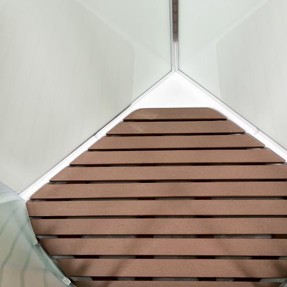 Душевая кабина Avacan 80x80 см D08SLED, хром/матовое (безсиликоновая сборка) - фото 4