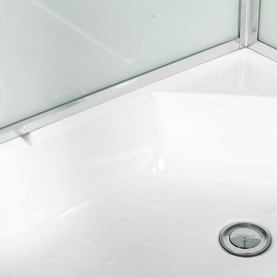 Душевая кабина Avacan 100x100 см D271S, хром/матовое (безсиликоновая сборка) - фото 16