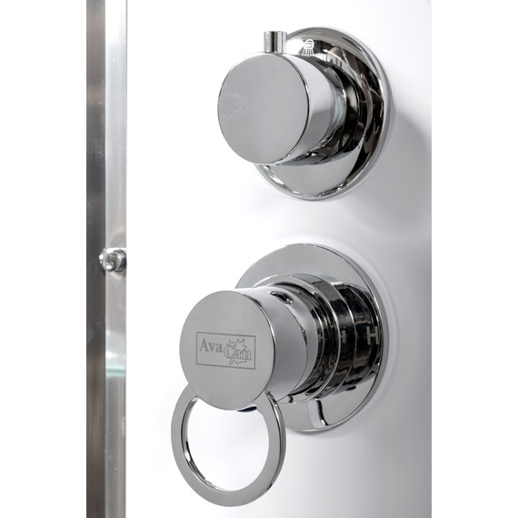 Гидробокс Avacan 120x80 см EM2712LGM, хром/узор (безсиликоновая сборка) - фото 4