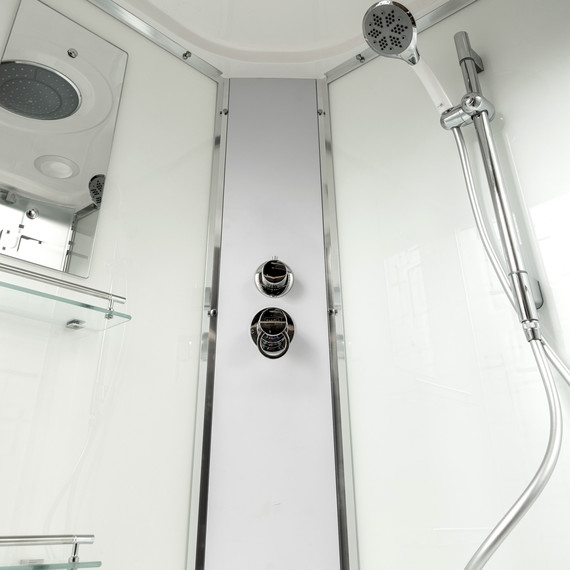 Душевая кабина Avacan 120x80 см EM2712L, хром/прозрачное (безсиликоновая сборка) - фото 9