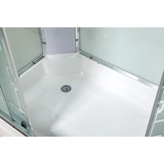 Душевая кабина Avacan 120x80 см EM2712L, хром/прозрачное (безсиликоновая сборка) - фото 17