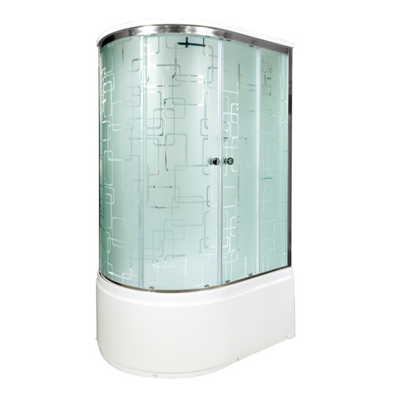 Душевая кабина Avacan 110x80 см EM4511REL, хром/узор (безсиликоновая сборка) - фото 2