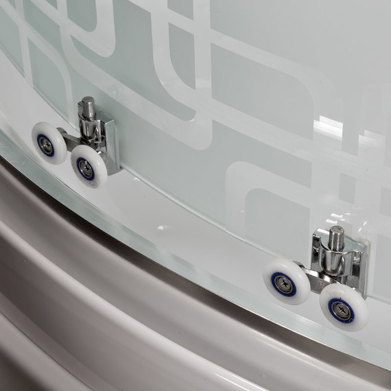 Гидробокс Avacan 110x80 см EM4511RNGM, хром/узор (безсиликоновая сборка) - фото 5