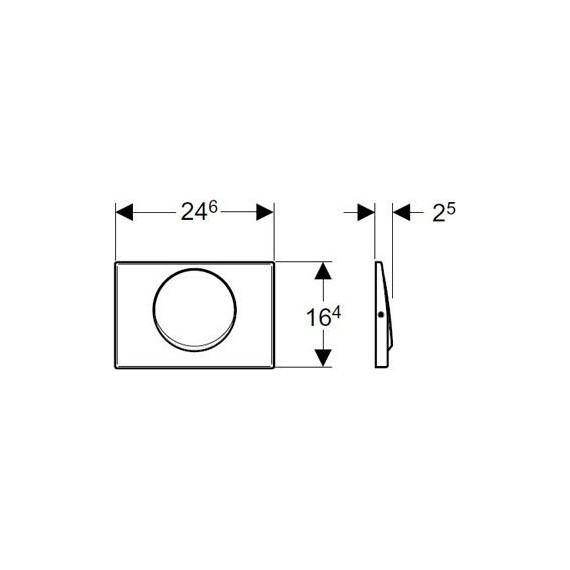 Смывная клавиша Geberit Mambo 115.751.00.1 - фото 2