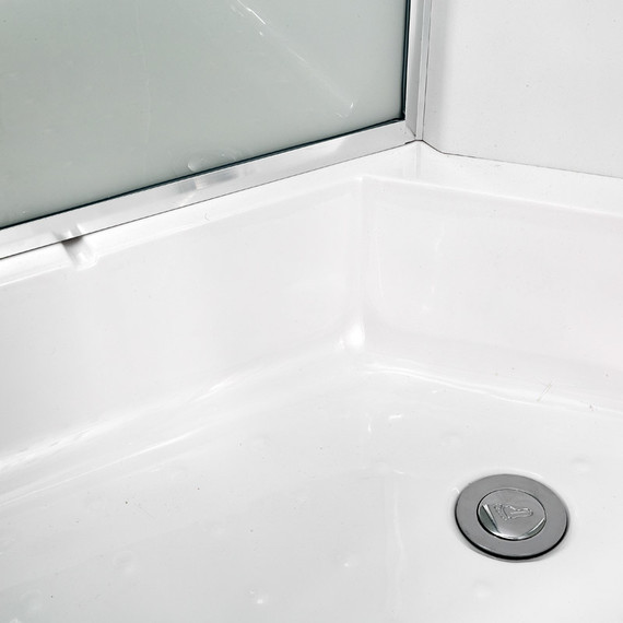 Душевая кабина Avacan 100x100 см EM2710NLED, хром/узор (безсиликоновая сборка) - фото 4