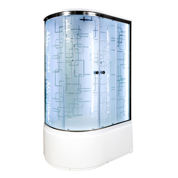 Гидробокс Avacan 110x80 см EM4511RLED+GM, хром/узор (безсиликоновая сборка) - фото 2