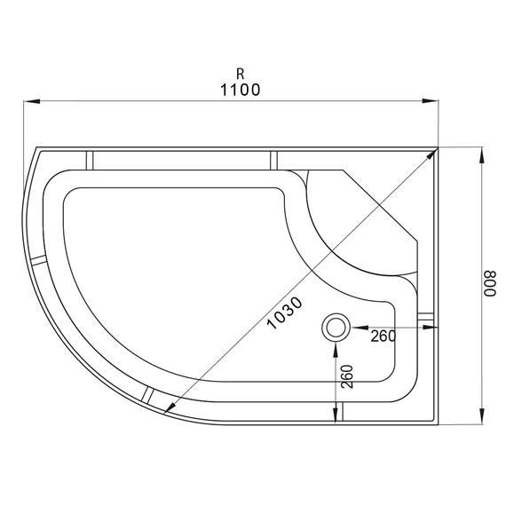 Гидробокс Avacan 110x80 см EM4511RNLED+GM, хром/узор (безсиликоновая сборка) - фото 16