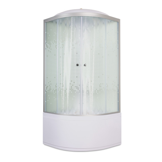 Душевая кабина Avacan 100x100 см L910, хром/матовое (безсиликоновая сборка) - фото 4