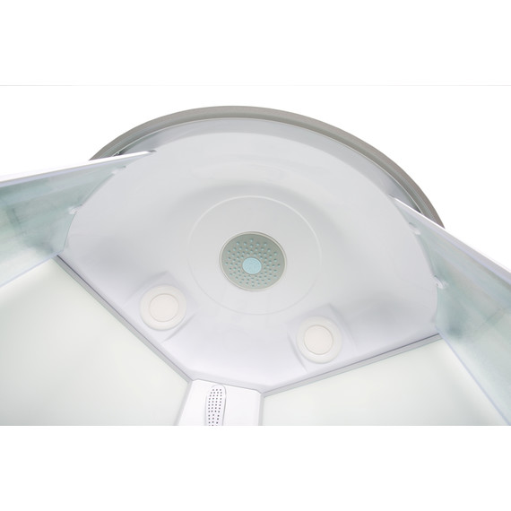 Гидробокс Avacan 100x100 см L910GM, хром/матовое (безсиликоновая сборка) - фото 5