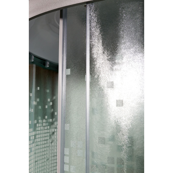 Гидробокс Avacan 100x100 см L910GM, хром/матовое (безсиликоновая сборка) - фото 14