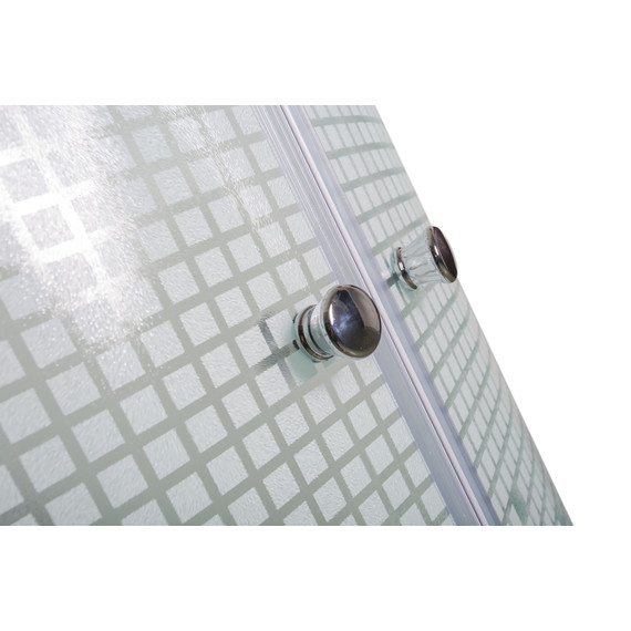 Гидробокс Avacan 100x100 см L910NGM, хром/матовое (безсиликоновая сборка) - фото 4