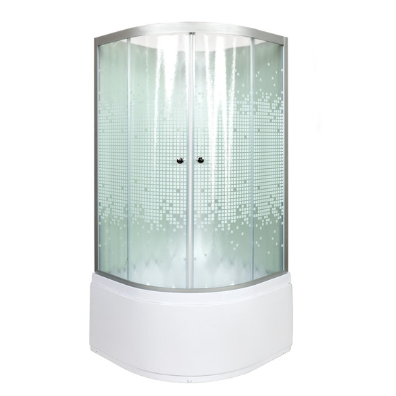 Гидробокс Avacan 100x100 см L910NGM, хром/матовое (безсиликоновая сборка) - фото 2