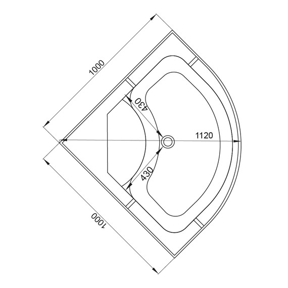 Душевая кабина Avacan 100x100 см L910, хром/матовое (безсиликоновая сборка) - фото 23