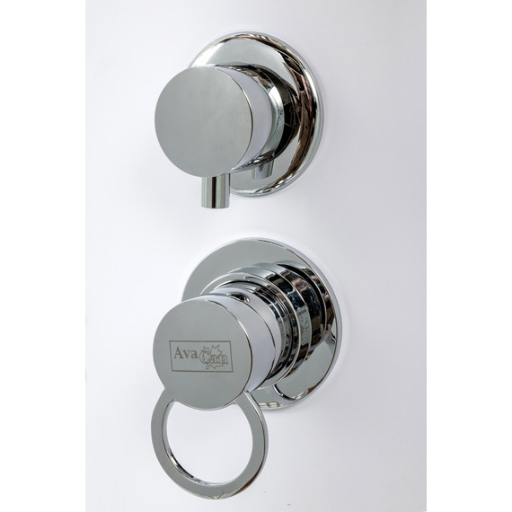 Душевая кабина Avacan 120x90 см D512SLEL, хром/матовое (безсиликоновая сборка) - фото 3