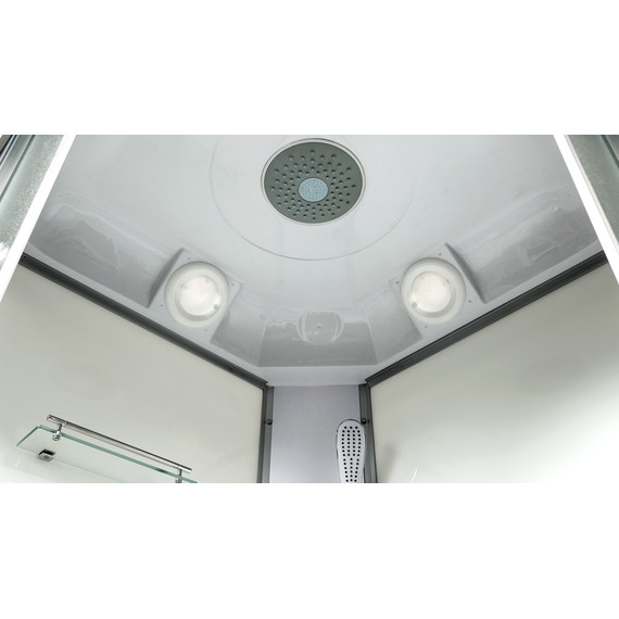 Душевая кабина Avacan 80x80 см L980EL, хром/узор (безсиликоновая сборка) - фото 3