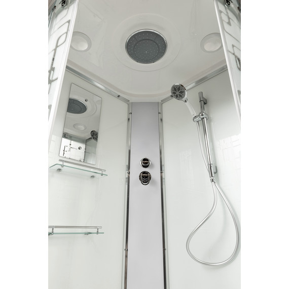 Душевая кабина Avacan 110x110 см EM2011, хром/узор (безсиликоновая сборка) - фото 22